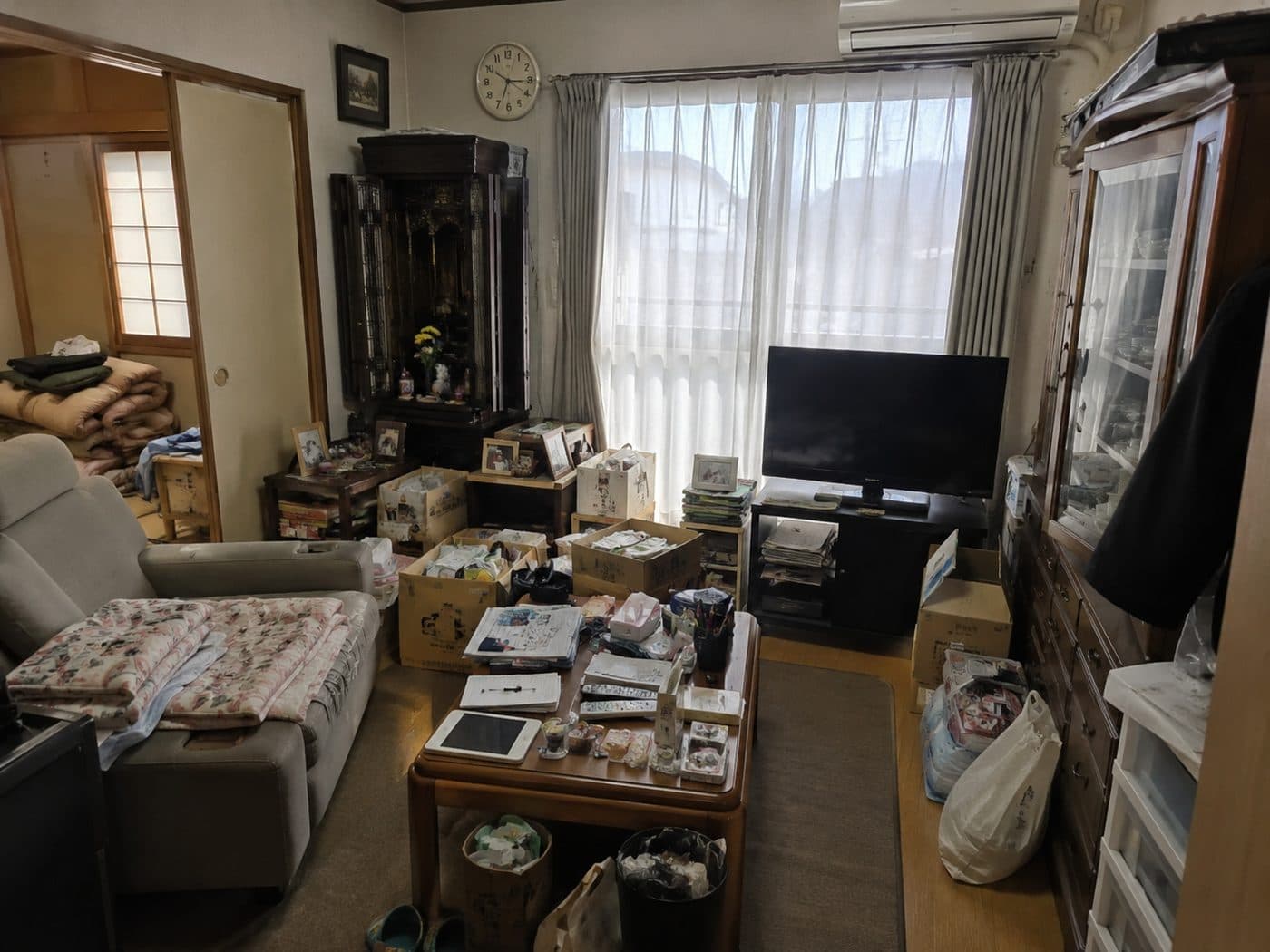 北広島市・4LDK（戸建て）の作業前の様子